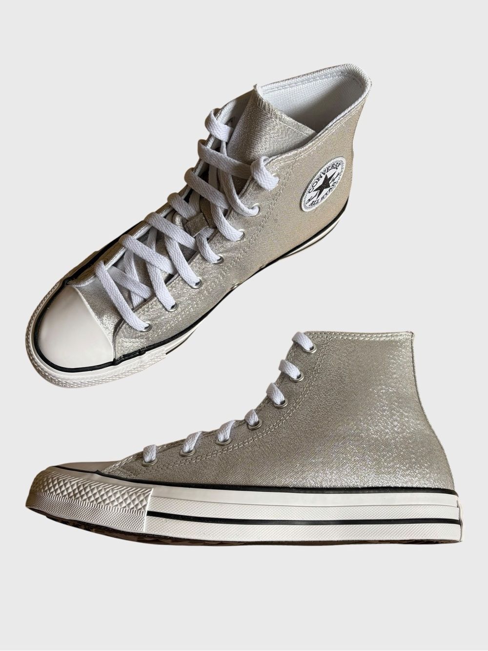 NWB Converse Chuck Taylor All Star Shine Big Kids Size 6 Metallic Festival Fairy